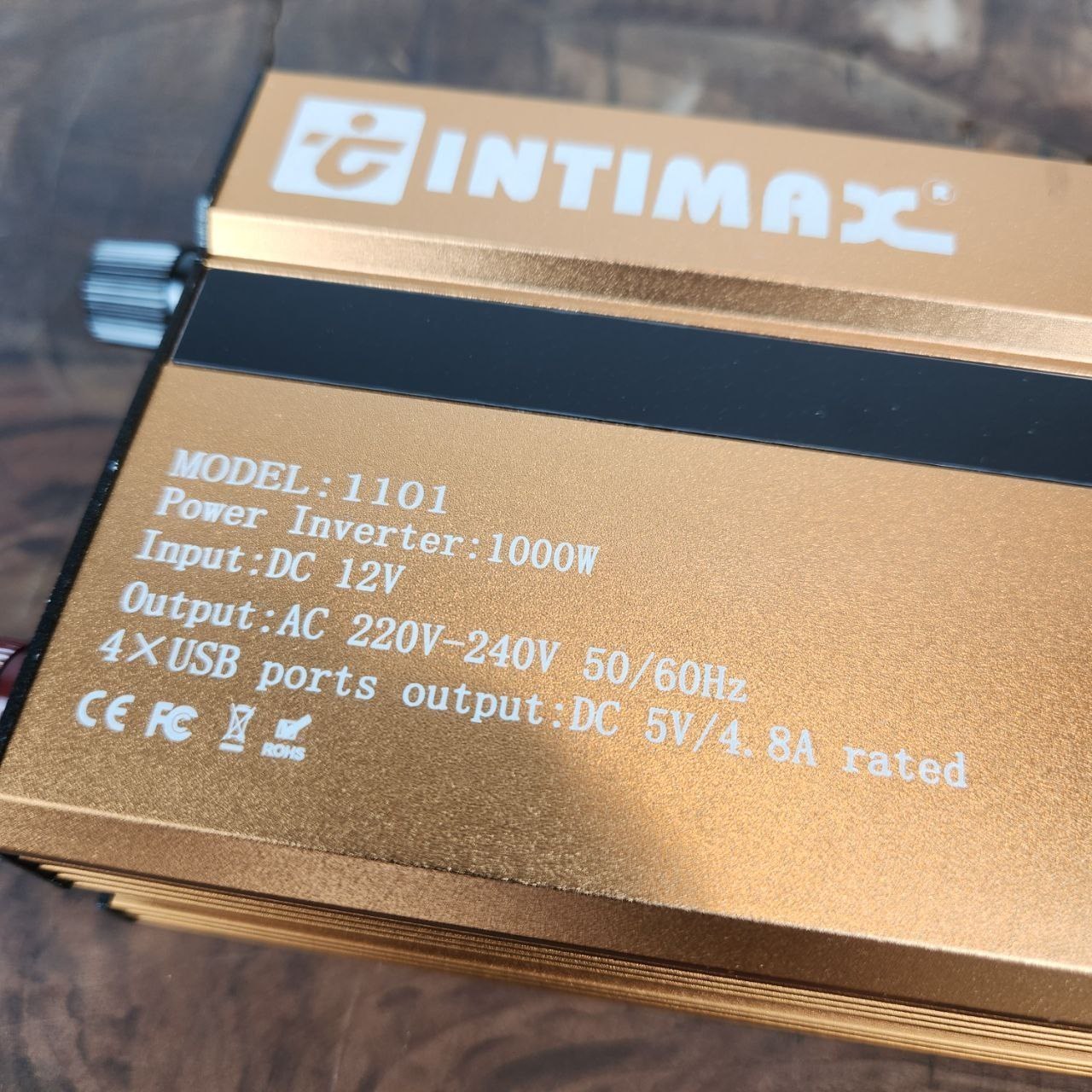 مبدل برق (کانورتر) اینورتر اینتی مکس 12 به 220 ولت 1000 وات اینتیمکس INTIMAX مدل 1101 تحت لیسانس ژاپن