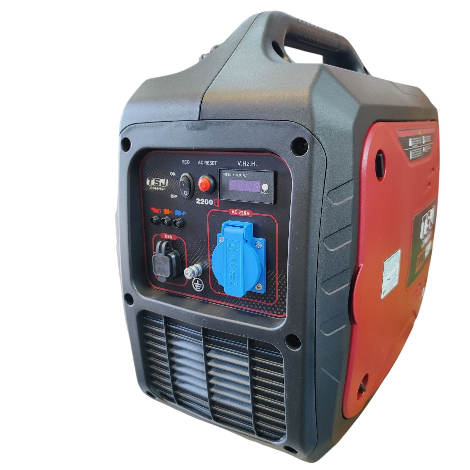 موتور برق کیفی سایلنت طرح هندا tsj سیم پیچ مس ژنراتور 2.2 کیلووات (سایلنت) TSJ مدل 2200i بدون نوسان با لوازم پس کرایه