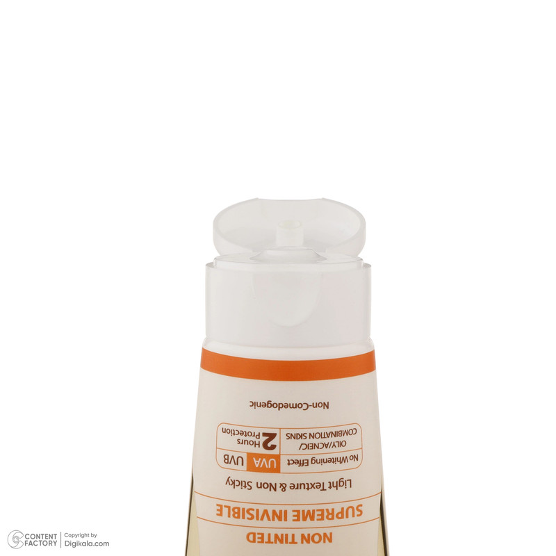 کرم ضدآفتاب بیرنگ سانسیف SPF50 مدل ACNE-FLUID مناسب پوست مختلط، حجم 50 میلیلیتر