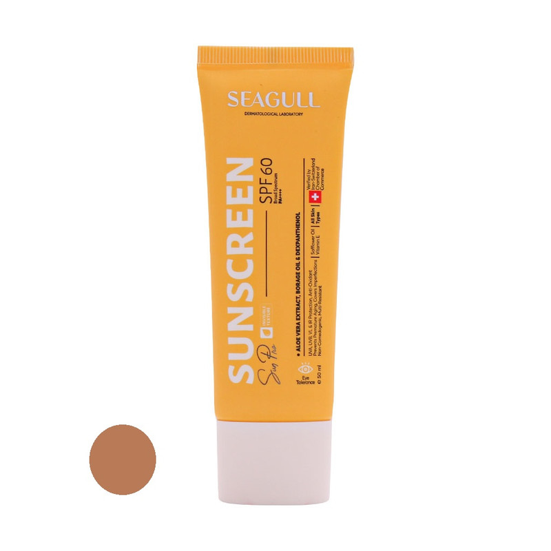 کرم ضد آفتاب رنگی سی گل SPF 60 مدل 908 مناسب برای پوست چرب و مختلط حجم 50 میلیلیتر