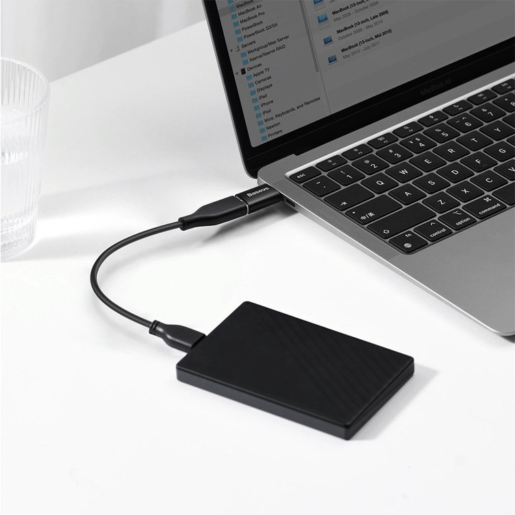 مبدل USB-C به USB-A باسئوس مدل Mini OTG Adaptor