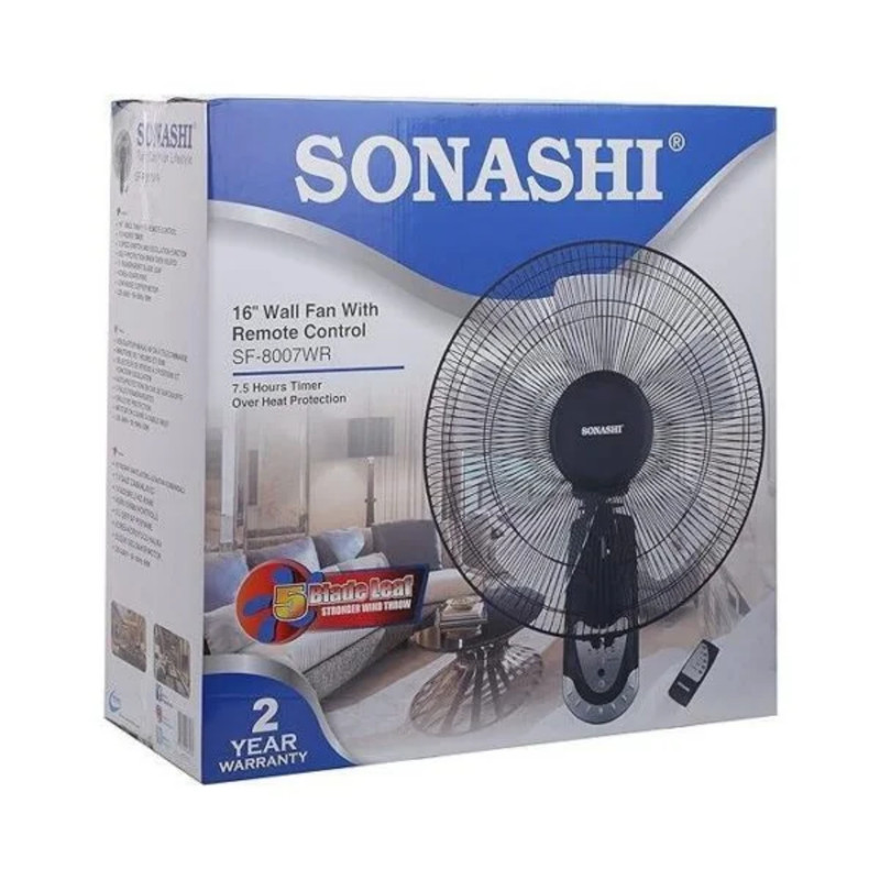 پنکه دیواری 60 وات سوناشی مدل SF-8007WR