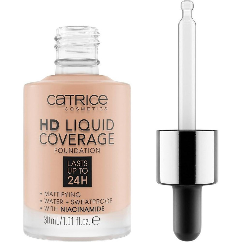 کرم پودر کاتریس سری HD مدل Liquid Coverage شماره 020