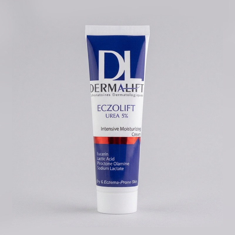 کرم مرطوب کننده صورت درمالیفت مدل ECZOLIFT UREA 5% مناسب پوست‌های خشک حجم 50 میلی لیتر